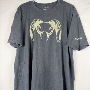 KUIU T-Shirt Men's XL Short Sleeve Ultralight Hunting Tee Gray Front Logo Fishin